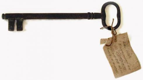 Schlüssel der Glinstedter Tegtschün (Zehntscheune) von 1831